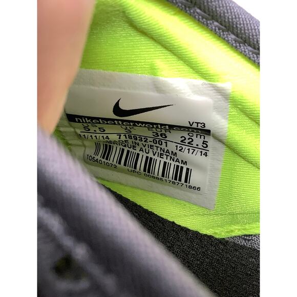 Nike Women's 5.5 Black Free 5.0 Tri Fit 5 Breathe Running Shoes Athletic BR2-1 - Picture 5 of 14